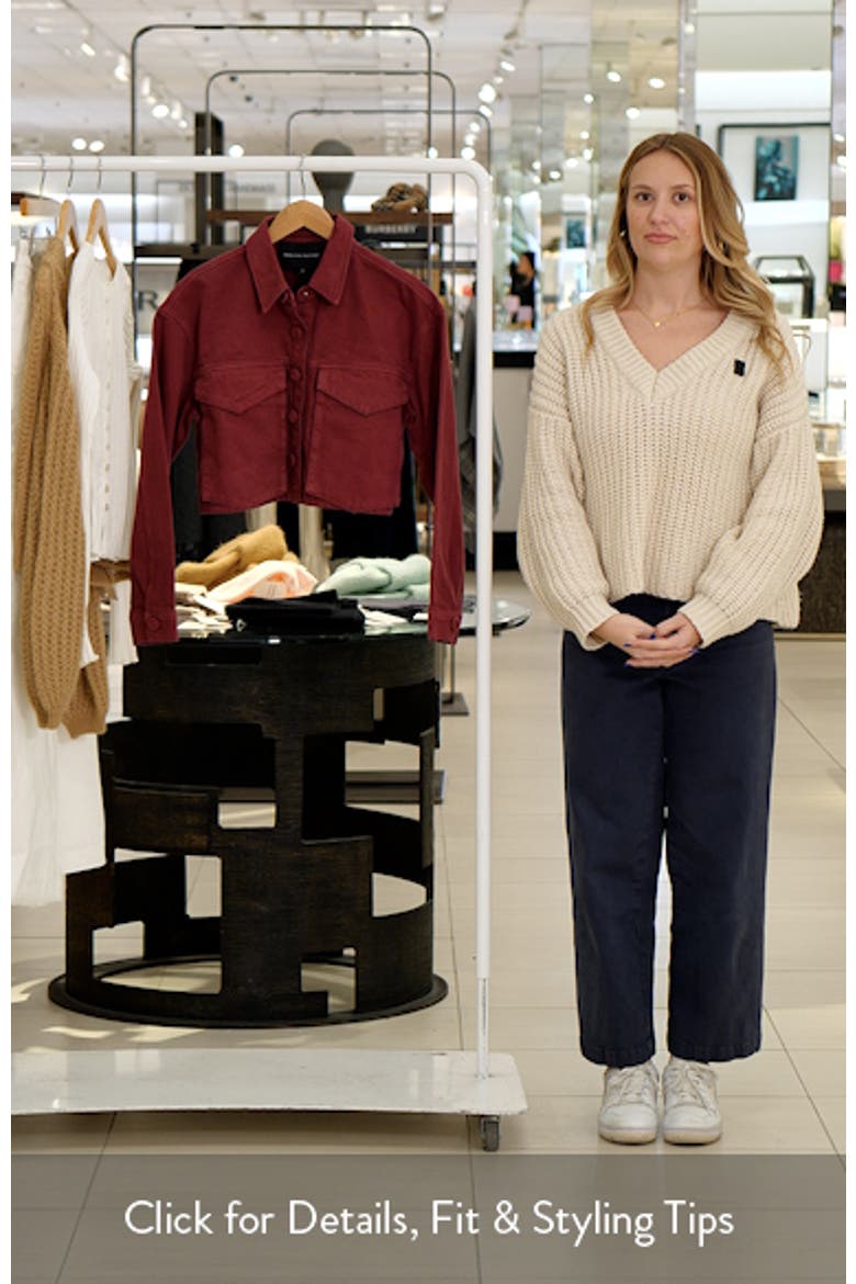 Boxy Crop Utility Shirt Jacket video