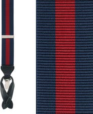 Trafalgar Big & Tall Oliver Stripe Convertible Suspenders