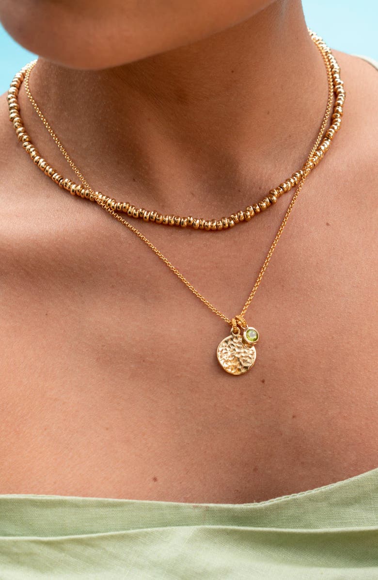 Dower & Hall Signature Small Nugget Necklace, Alternate, color, Yellow Gold Vermeil