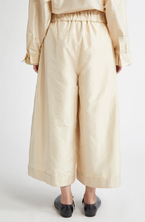 MERUERT TOLEGEN MERUERT TOLEGEN OVERSIZE CROP WIDE LEG TAFFETA PANTS