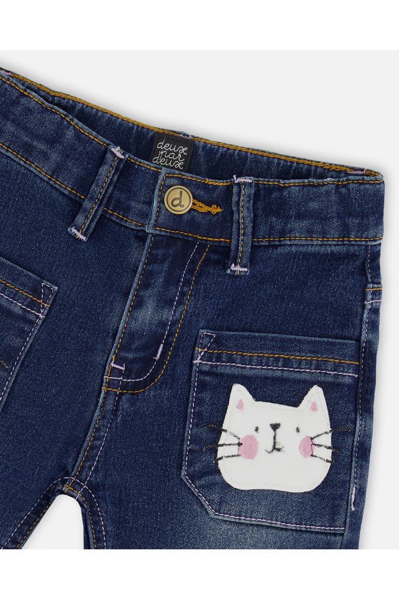 Baby Girl's Cat Jeans Dark Denim, Alternate, color, Navy Denim