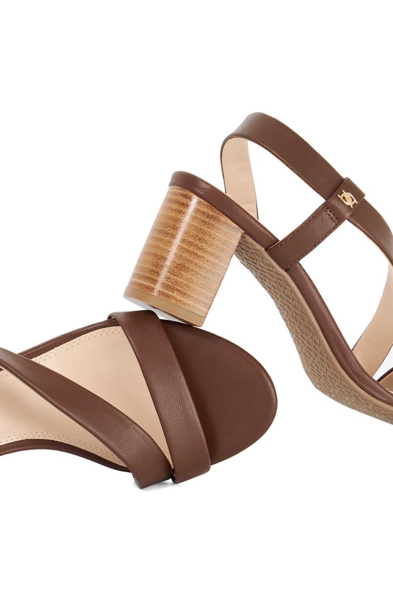 Dune London Jestered Sandal, Alternate, color, Brown