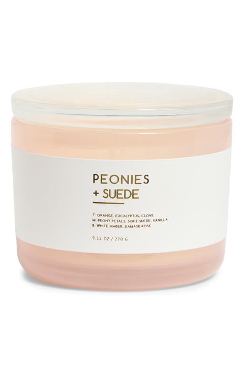 Peony & Suede Artisan Scented Candle