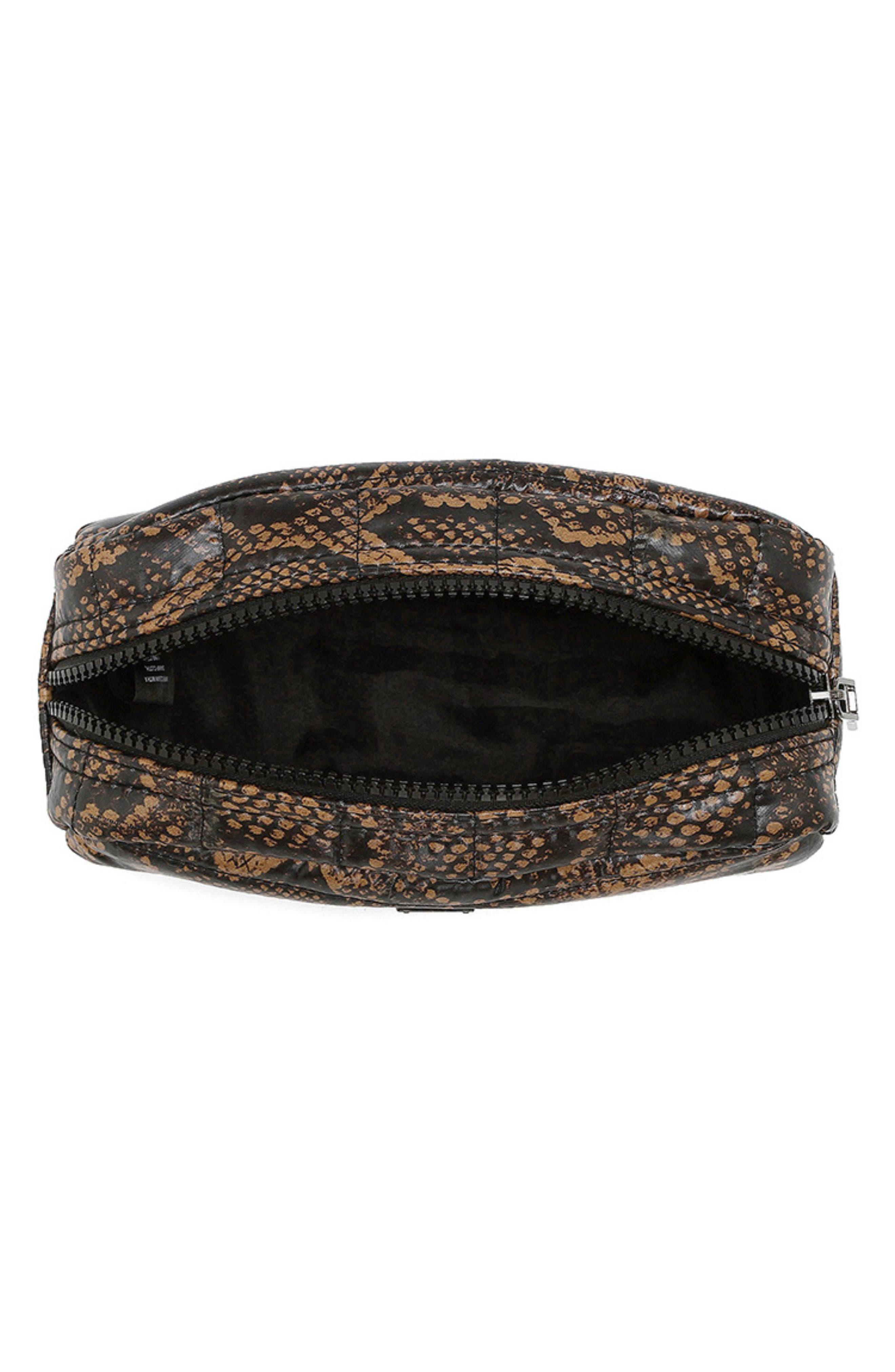Touch-Up Carryall Essentials Faux Leather Pouch, Alternate, color, NEO PYTHON