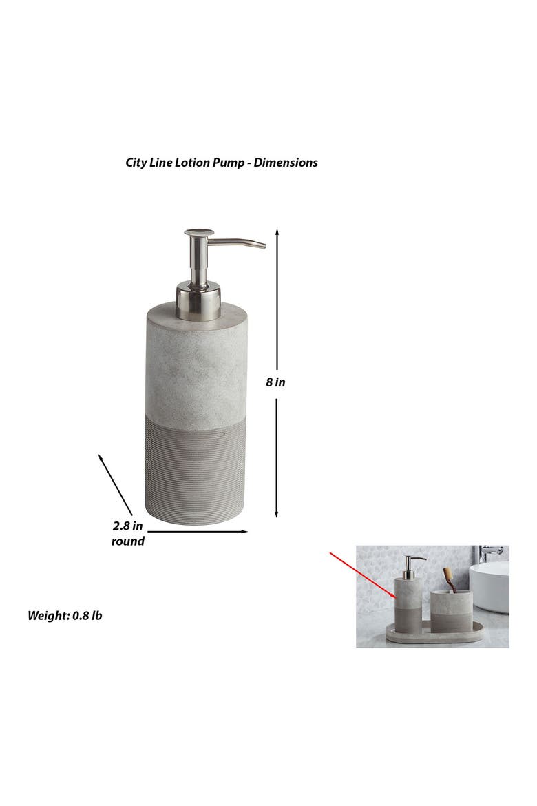 City Line 3-Piece Bathroom Set, Alternate, color, GREY