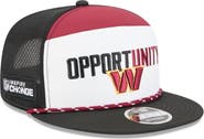 New Era Men's New Era White/Black Washington Commanders 2025 Inspire Change Split Panel 9FIFTY Snapback Hat