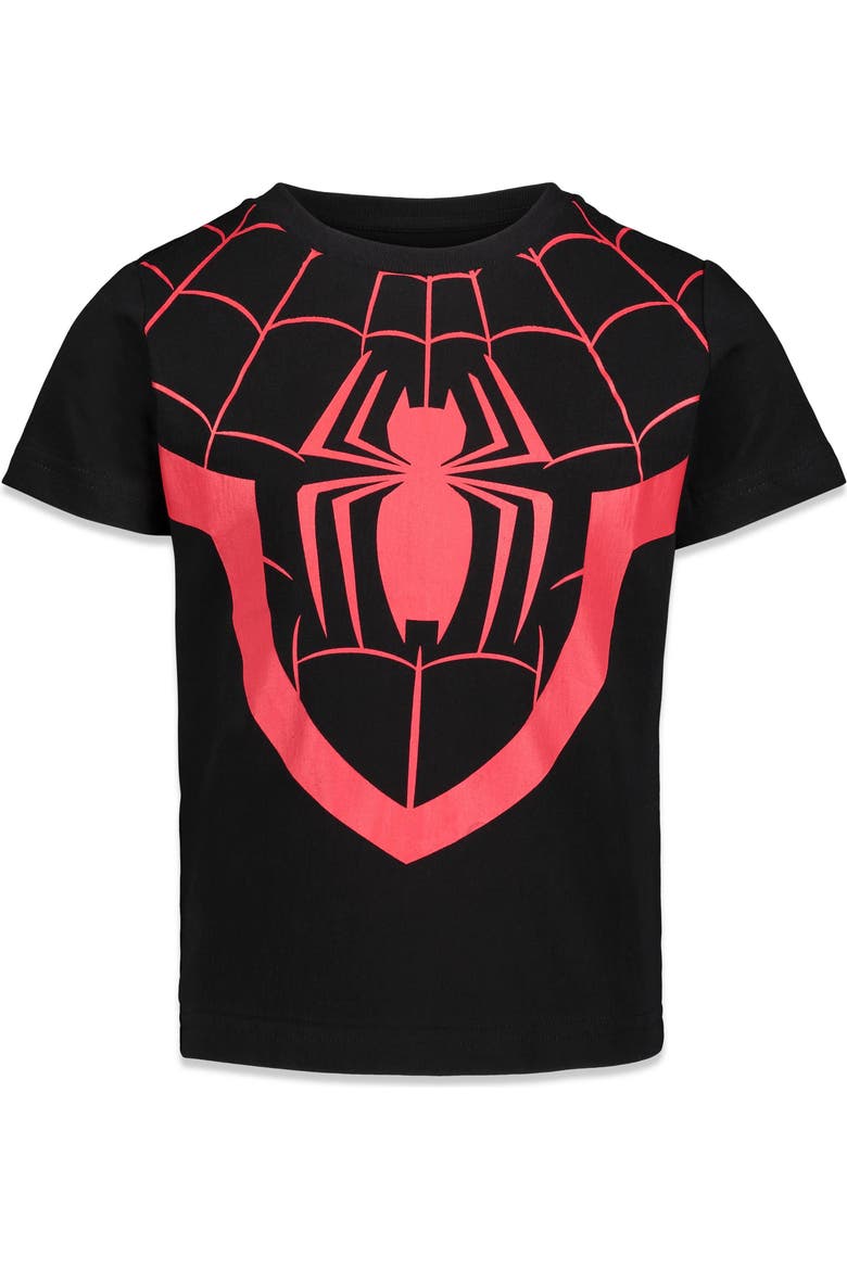 Spider-Man 3-Pack Short Sleeve T-Shirts, Alternate, color, Venom Black Red