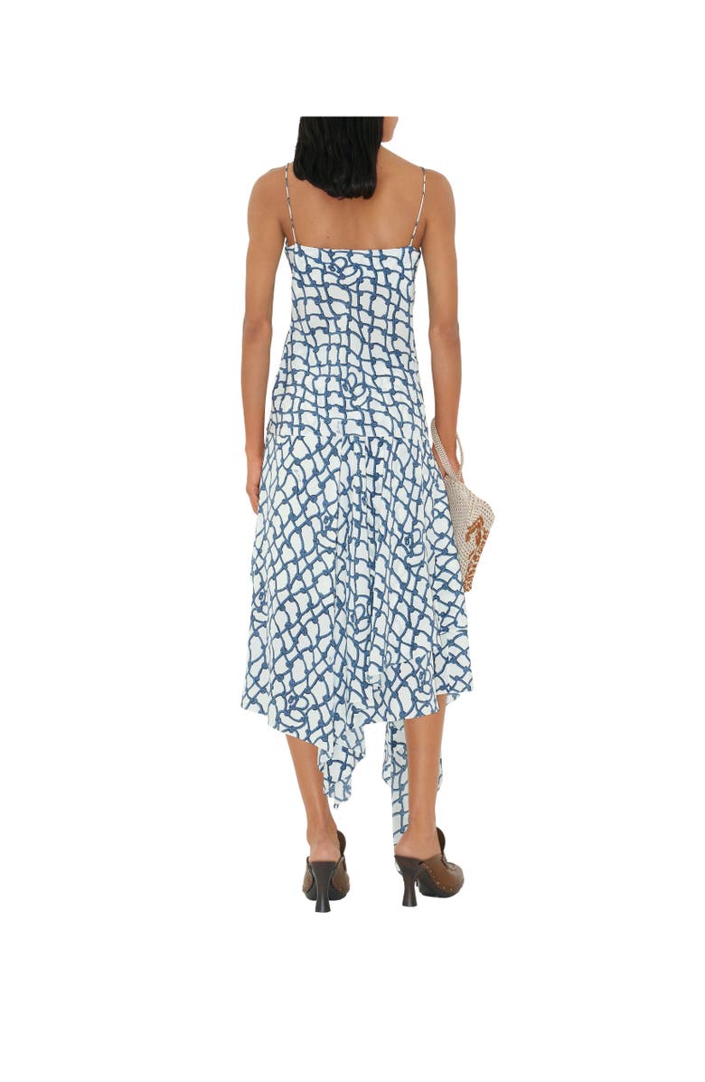 Burberry Knot Silk Top, Alternate, color, Pool