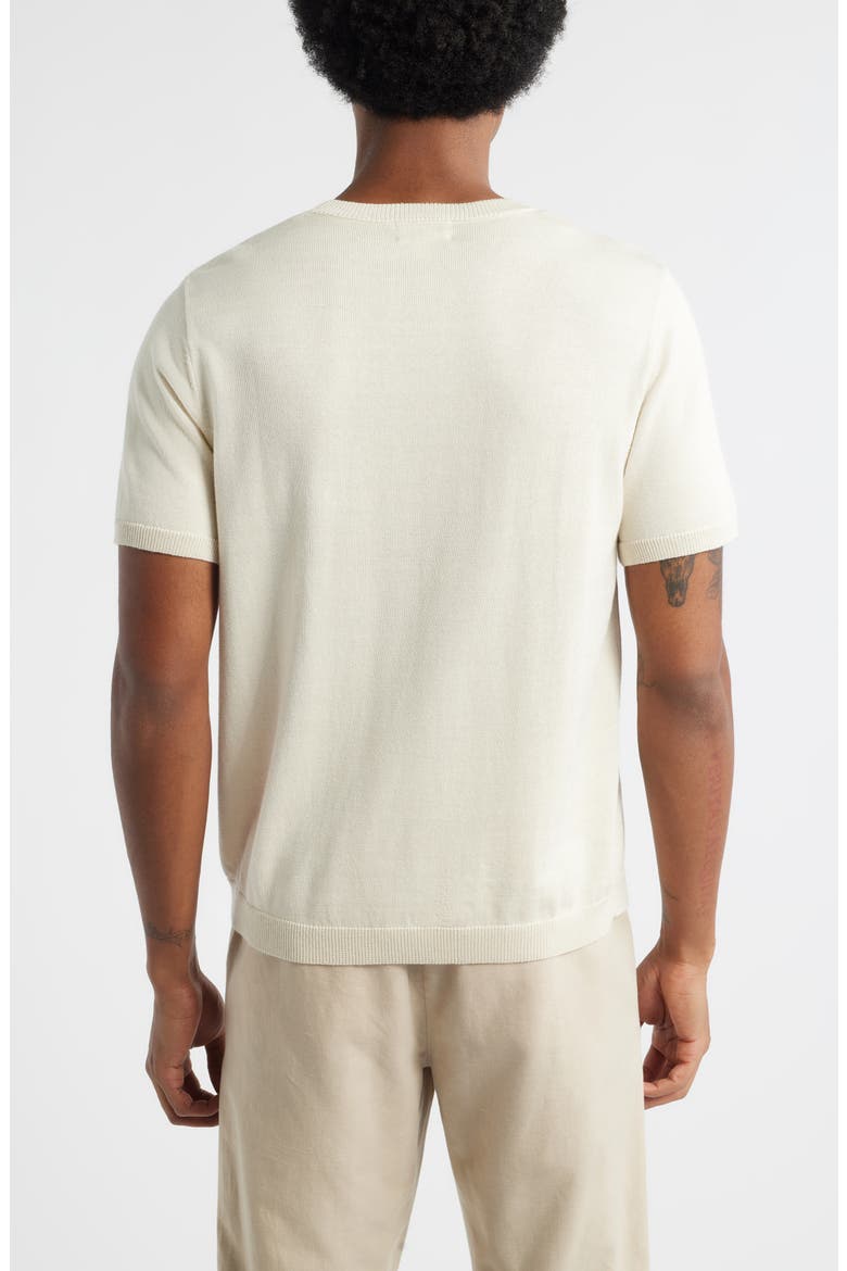 Short Sleeve Crewneck Sweater, Alternate, color, IVORY DOVE