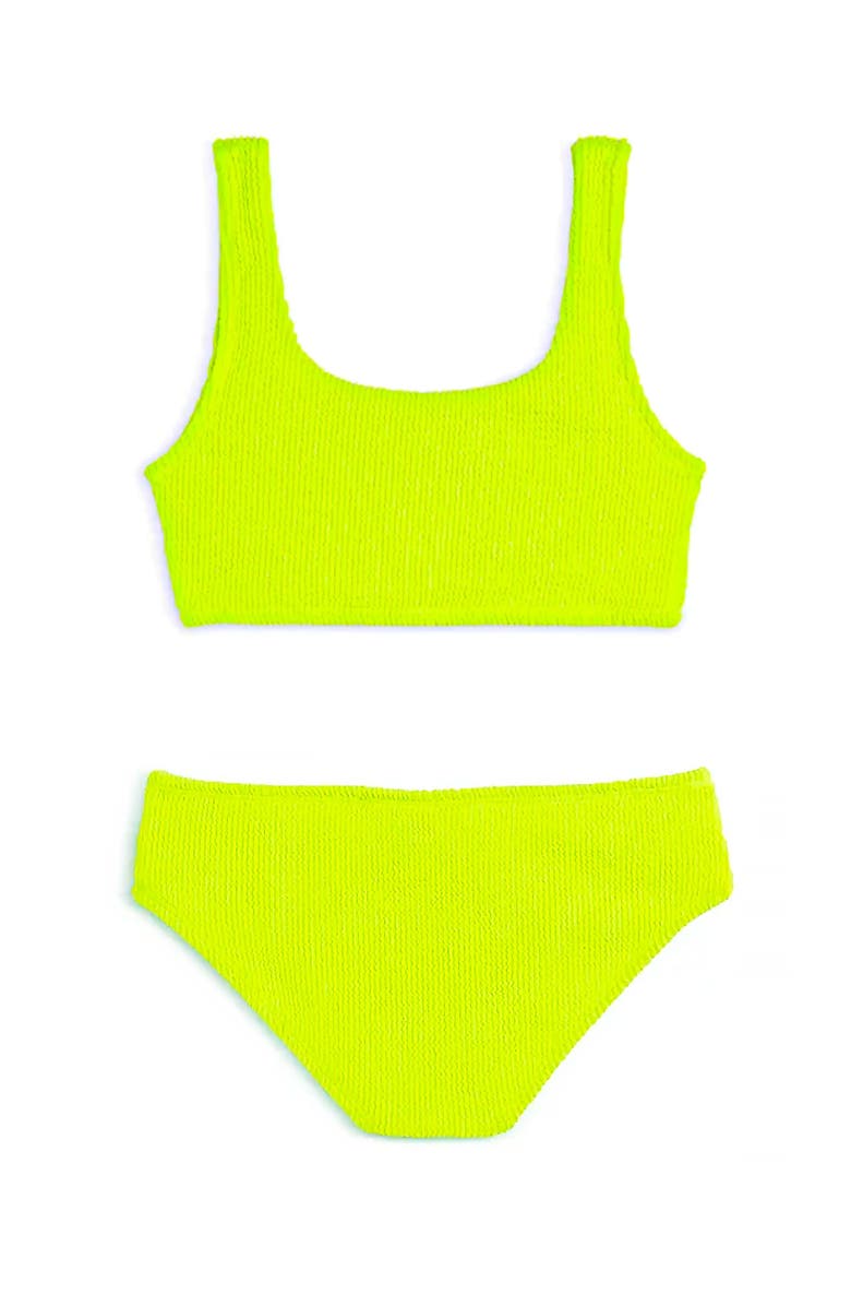 Limeapple Crinkle Bikini Swimsuit, Alternate, color, Citrus Lime