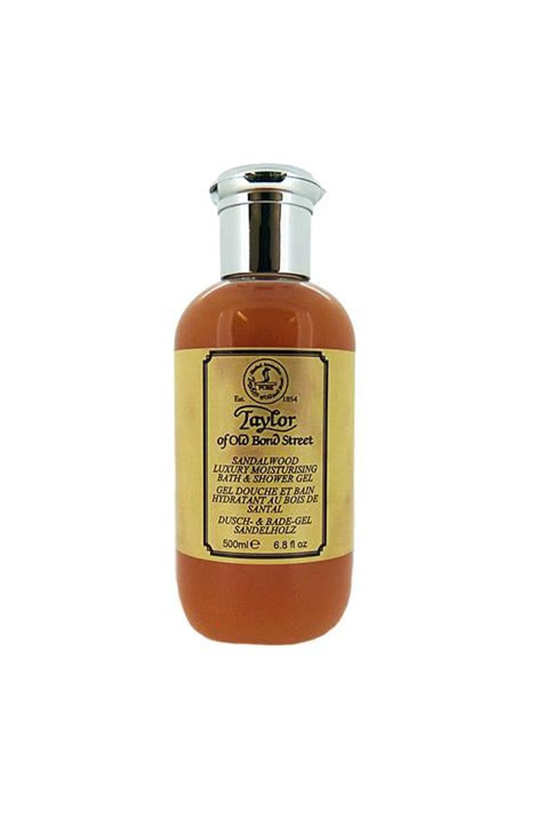 Taylor of Old Bond Street Sandalwood Bath & Shower Gel, Main, color, White