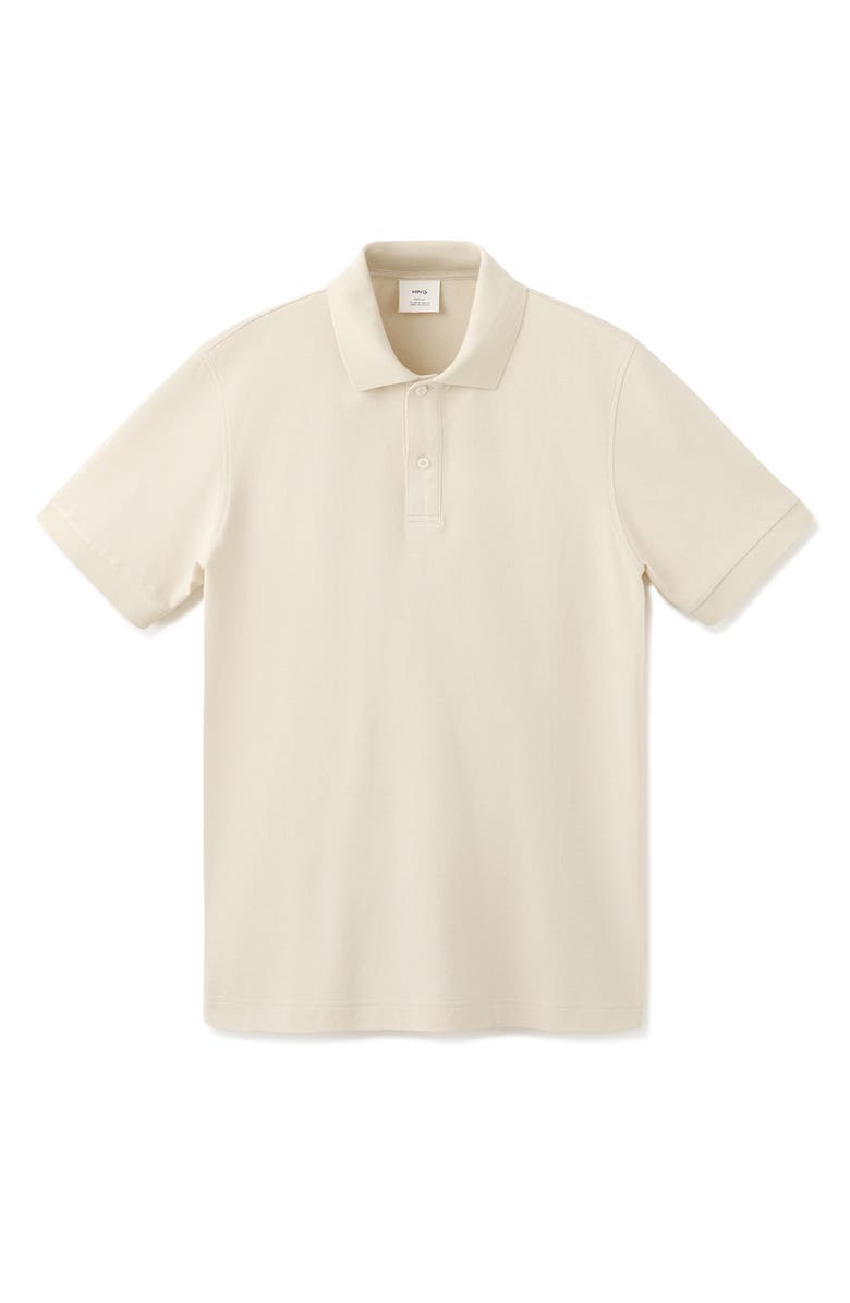 MANGO Regular Fit Cotton Piqué Polo, Alternate, color, Sand