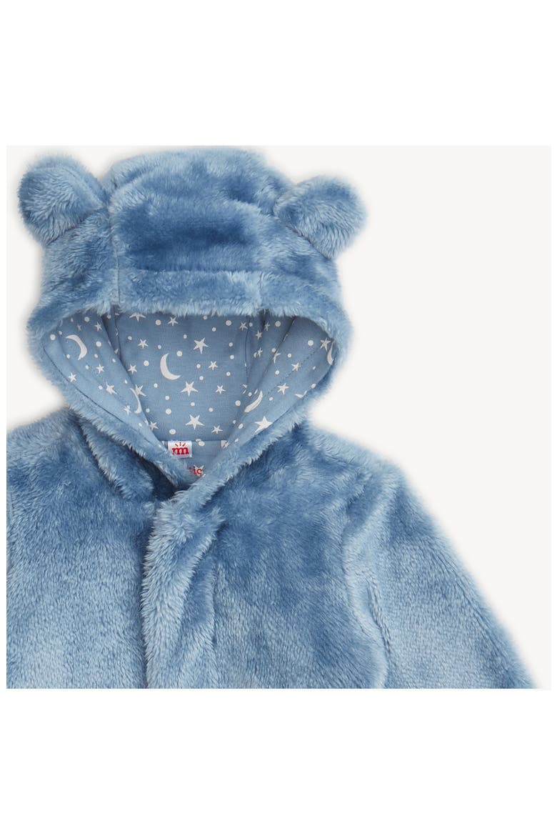 Kids' Minky Bear Magnetic Closure Hooded Bunting, Alternate, color, WINTR