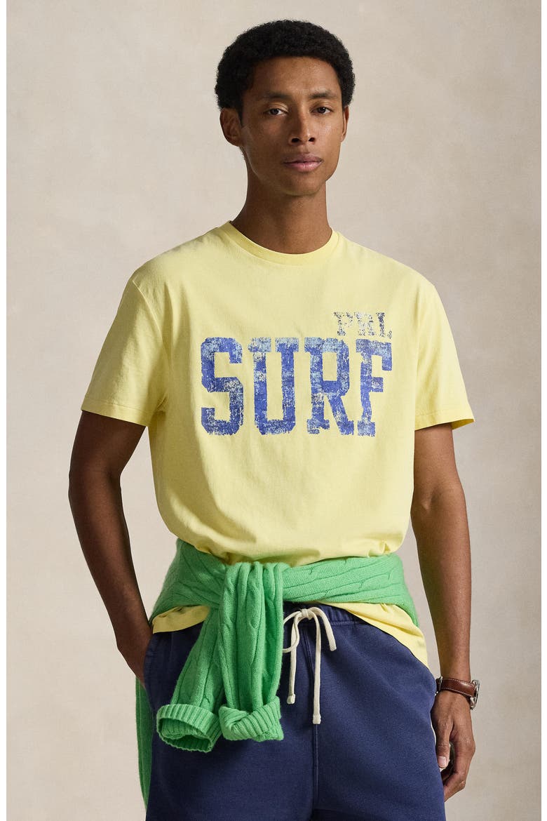 Surf Cotton Graphic T-Shirt, Alternate, color, RESORT GOLD