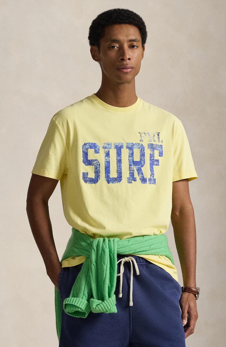 Polo Ralph Lauren Surf Cotton Graphic T-Shirt, Alternate, color, Resort Gold