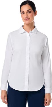 Coolibar Women's Hepburn Shirt with Roll-Up Sleeves, UPF 50+ Sun Protection