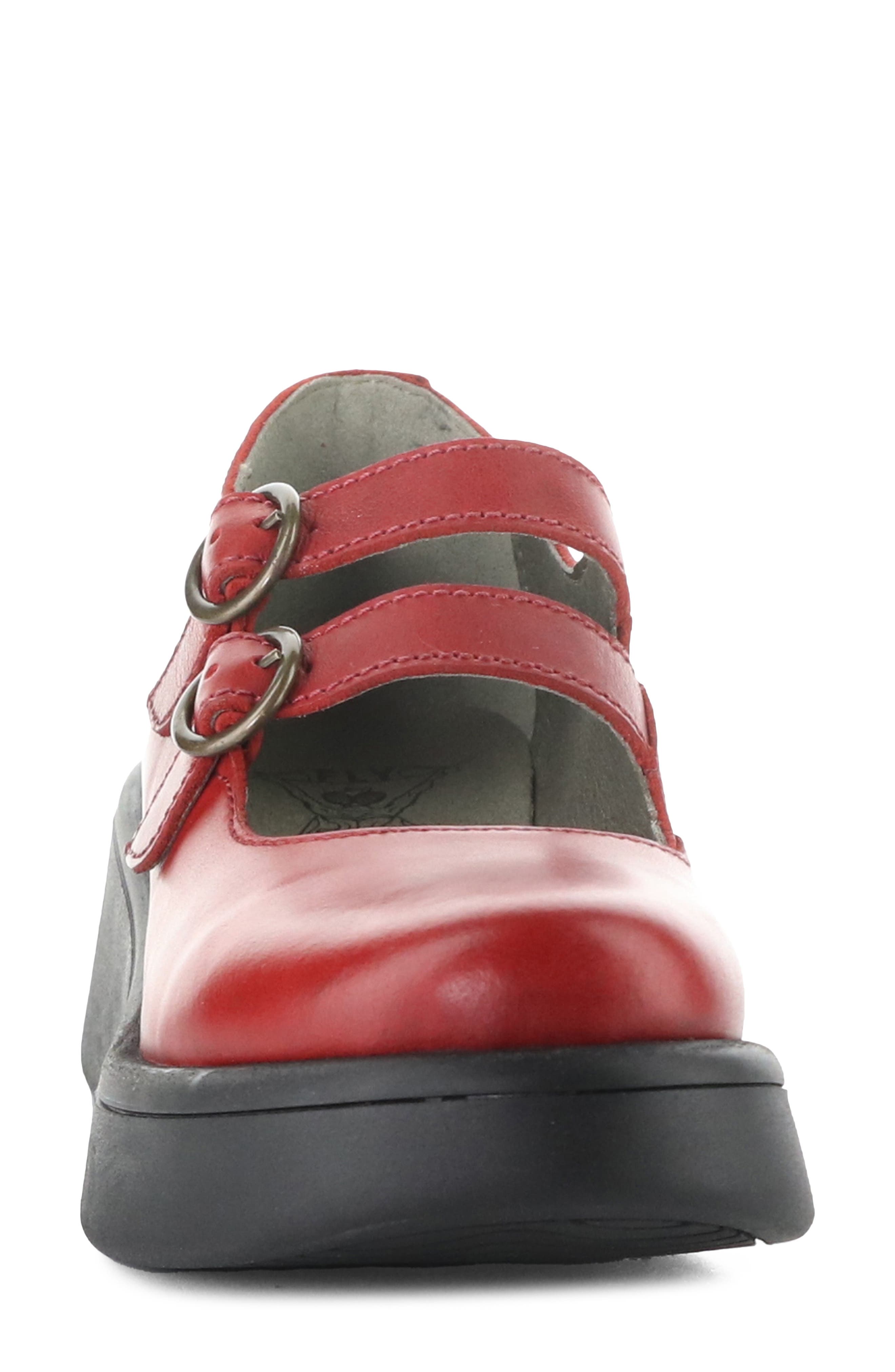 Mily Mary Jane Flat, Alternate, color, 002 RED