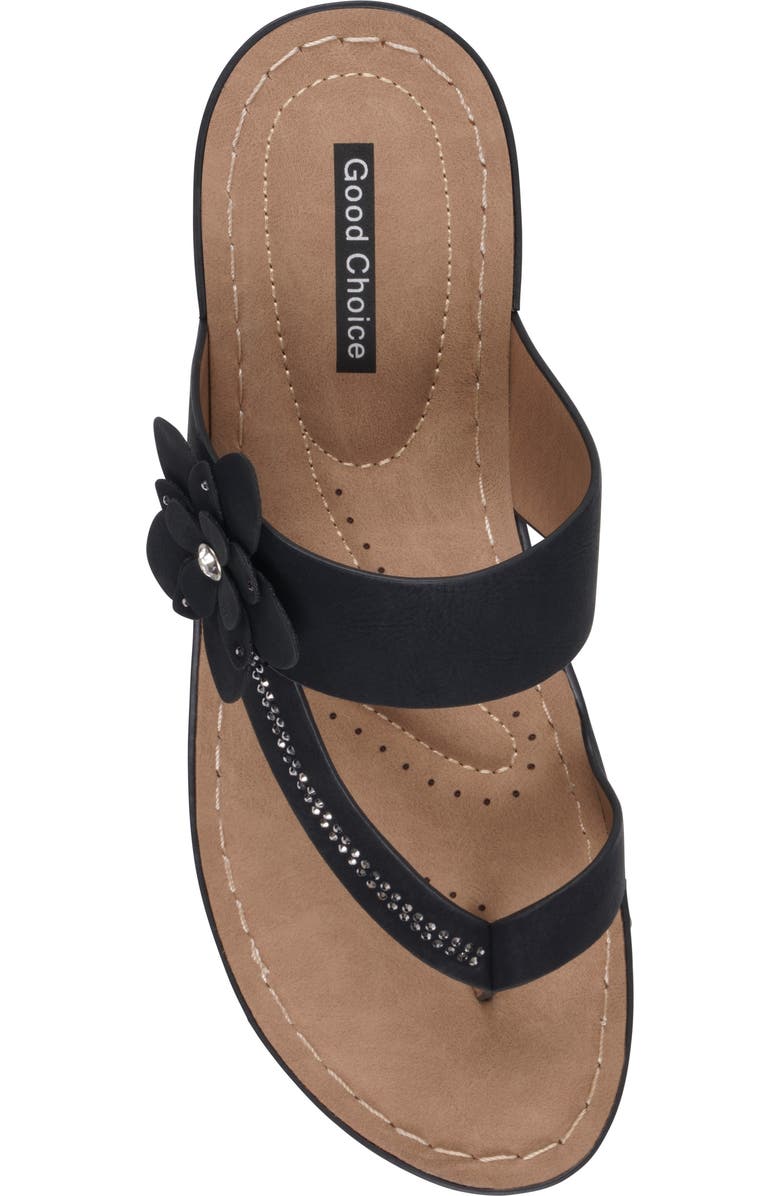 GC SHOES Taryn Flower Wedge Sandal, Alternate, color,