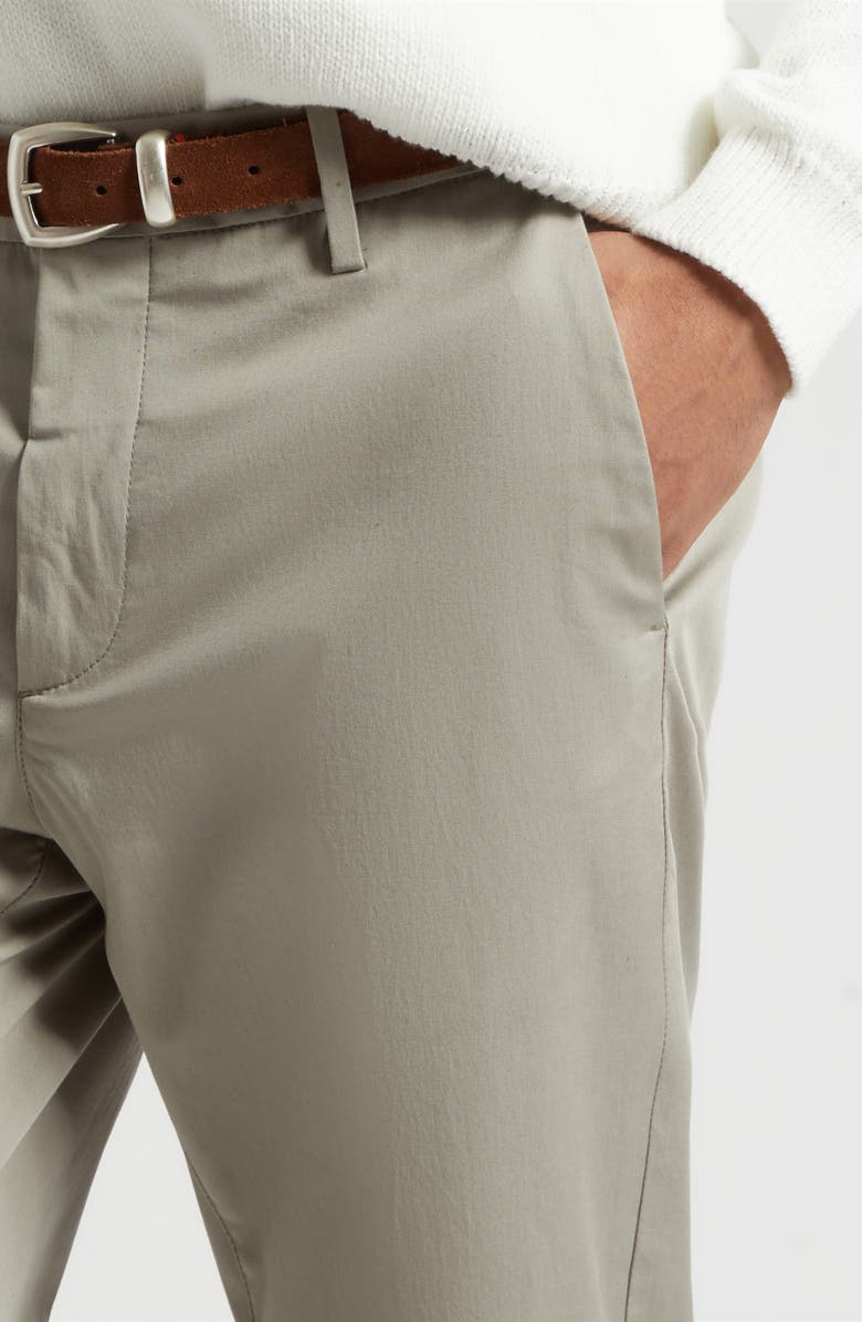 Eleventy Stretch Cotton Pants, Alternate, color, Military Green