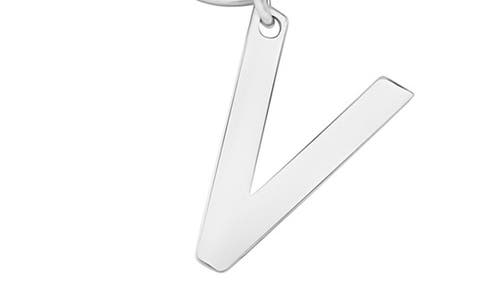 Adornia Toggle Initial Pendant Layered Necklace In Silver-v