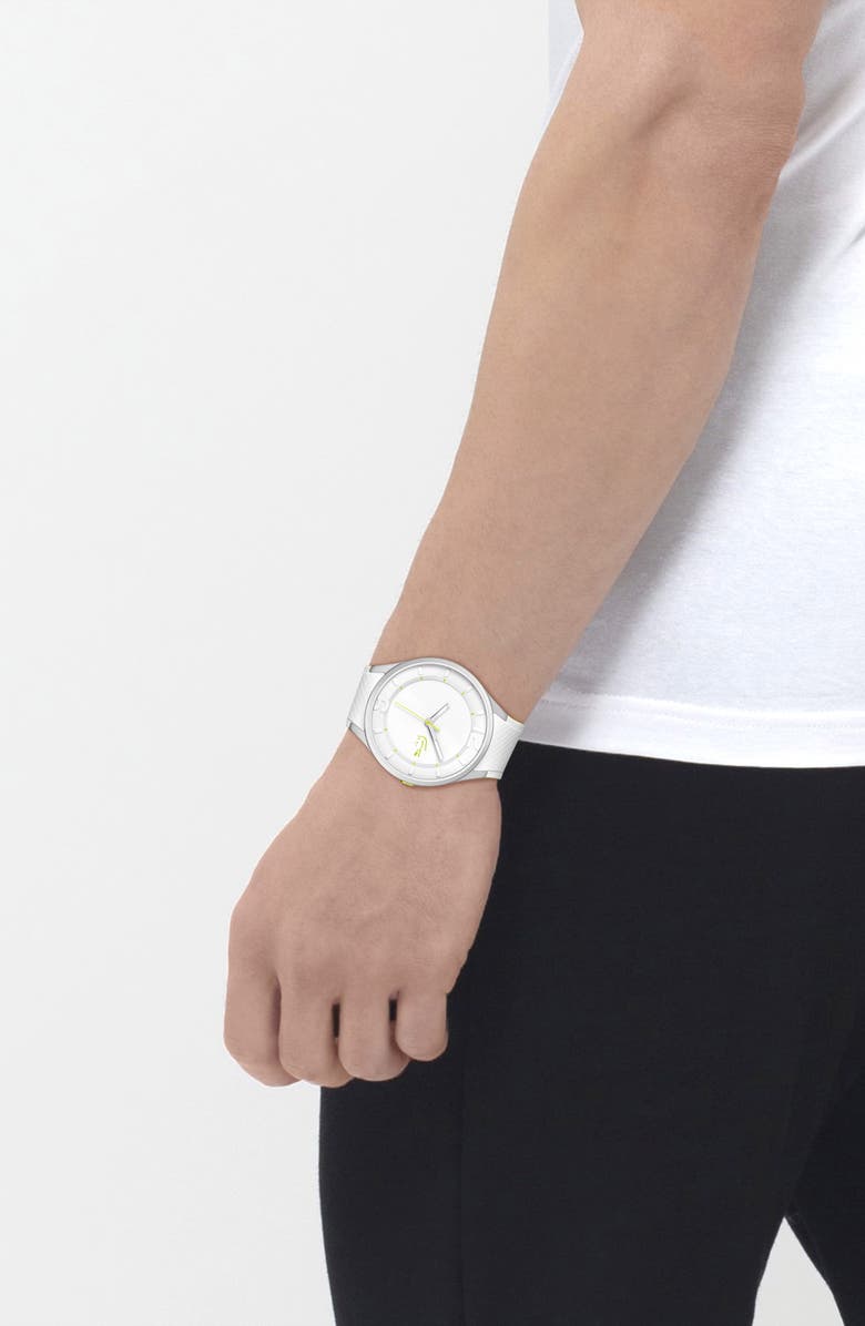 Lacoste Ollie Silicone Strap Watch, 44mm, Alternate, color, 