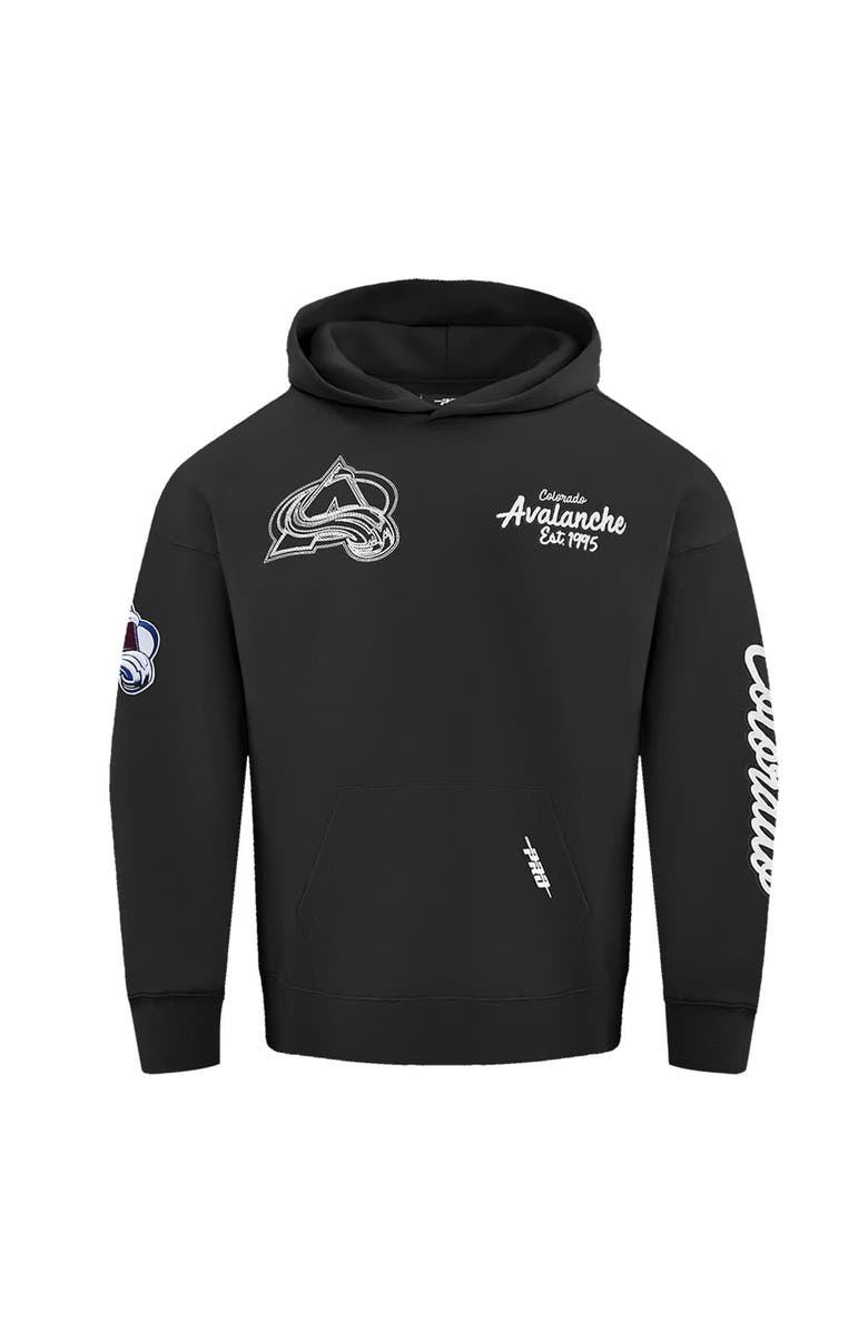 PRO STANDARD Men's Pro Standard  Black Colorado Avalanche Paint the City Pullover Hoodie, Alternate, color, 