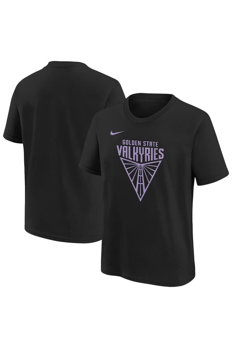 Youth Nike  Eclipse Black Golden State Valkyries Essential Logo T-Shirt, Main, color, Eclipse Black