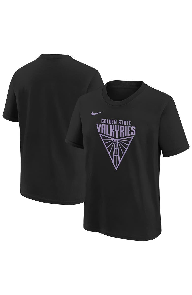 Nike Youth Nike Eclipse Black Golden State Valkyries Essential Logo T-Shirt, Main, color,