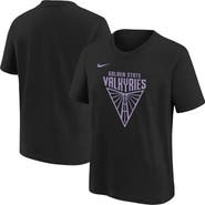Nike Youth Nike Eclipse Black Golden State Valkyries Essential Logo T-Shirt