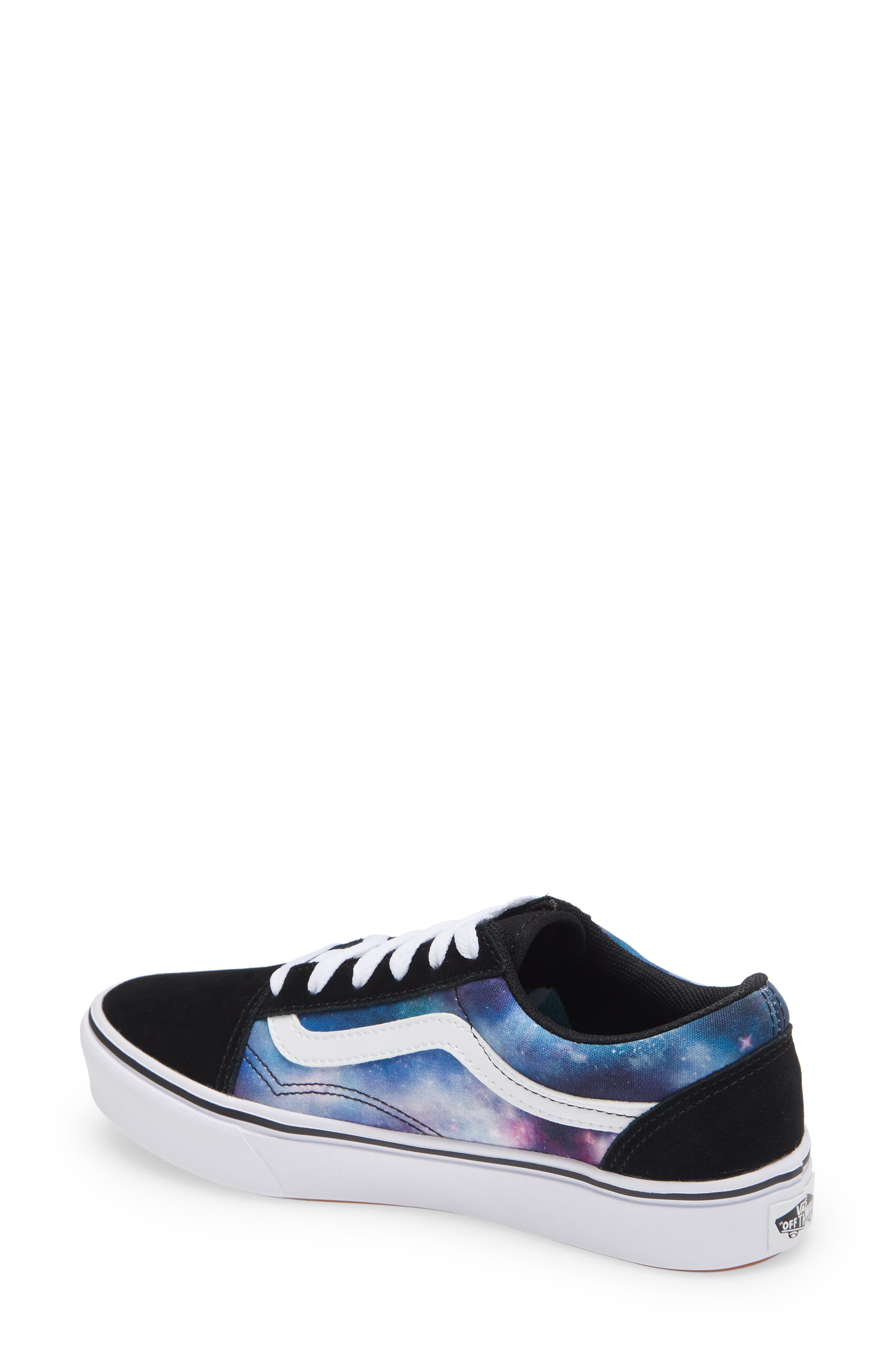 Vans ComfyCush Old Skool Sneaker, Alternate, color, Galaxy Black/True White
