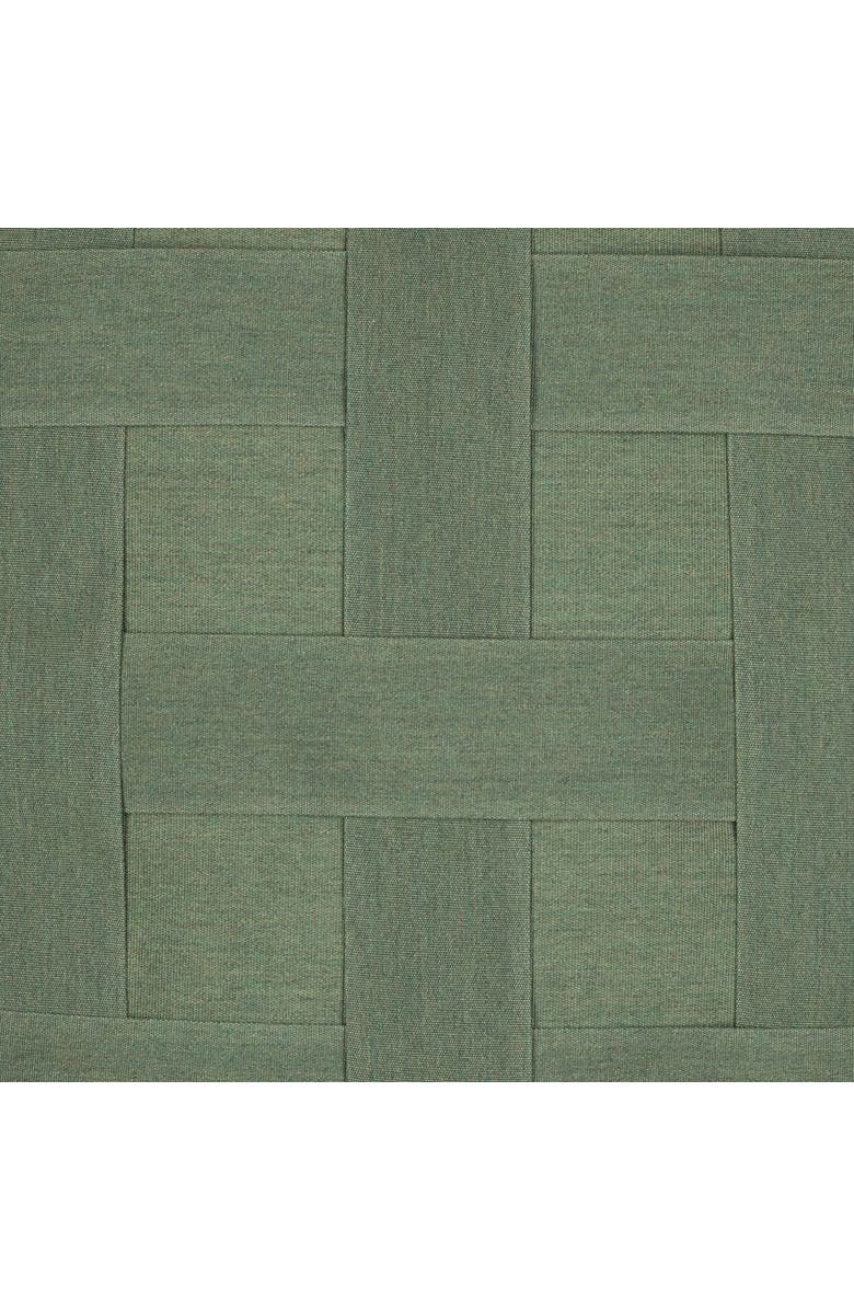 Elaine Smith Basketweave Hand Woven Indoor & Outdoor Accent Pillow, Alternate, color, Fern