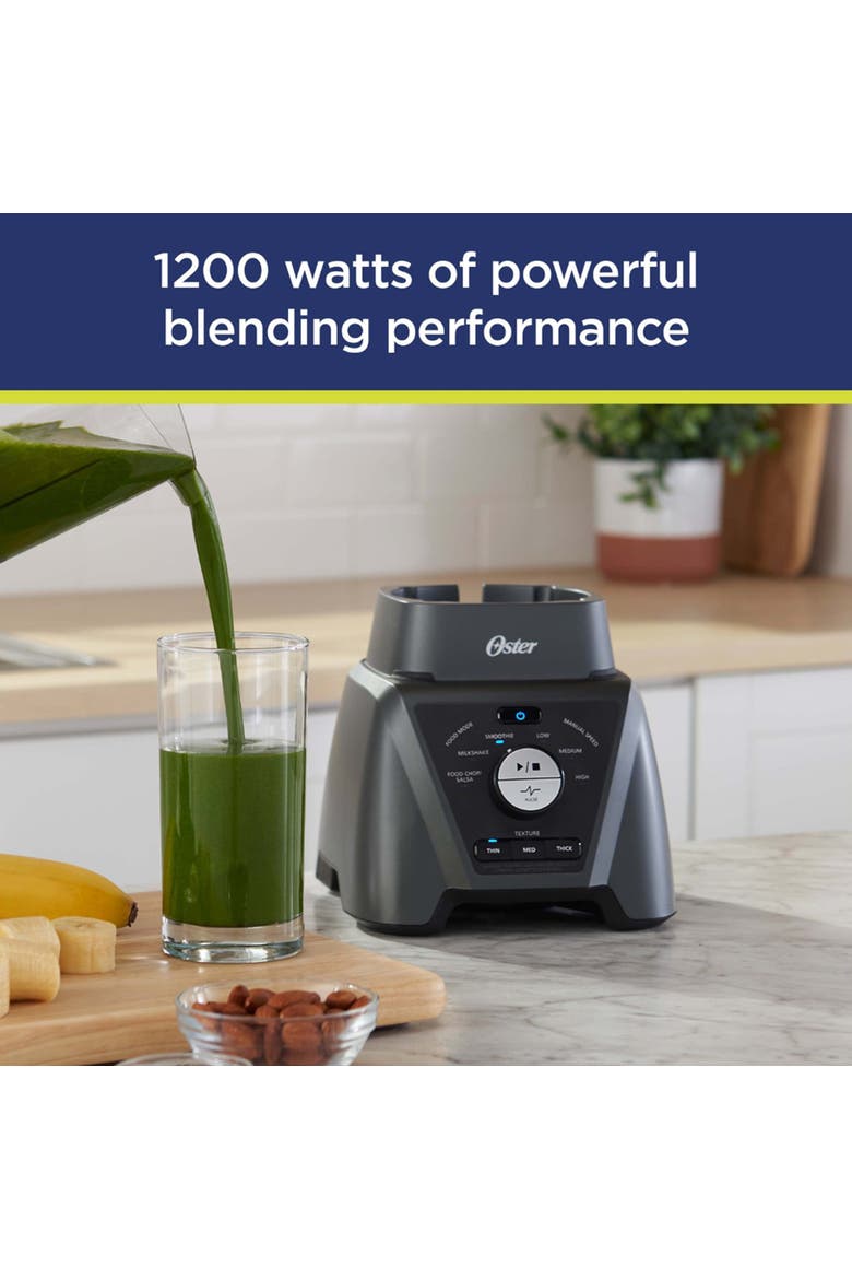 Texture Select 8 Cup 1200 Watt All Metal Drive Plastic Jar Blender with 9 Settings, Alternate, color, Silver