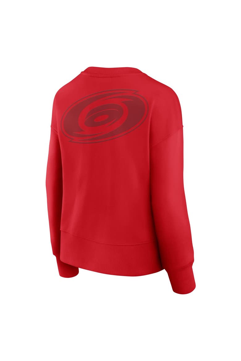 Women's Fanatics  Red Carolina Hurricanes Elements Flow Pullover Sweatshirt, Alternate, color, Red