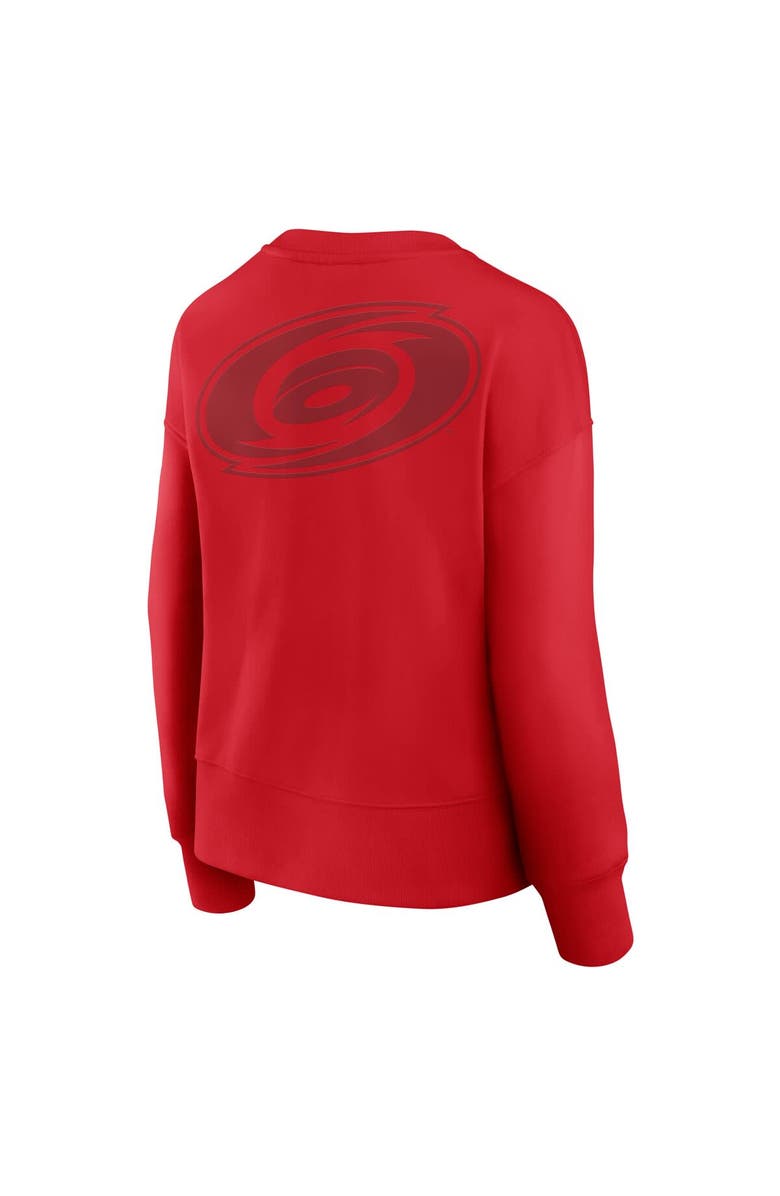 FANATICS Women's Fanatics  Red Carolina Hurricanes Elements Flow Pullover Sweatshirt, Alternate, color, Red