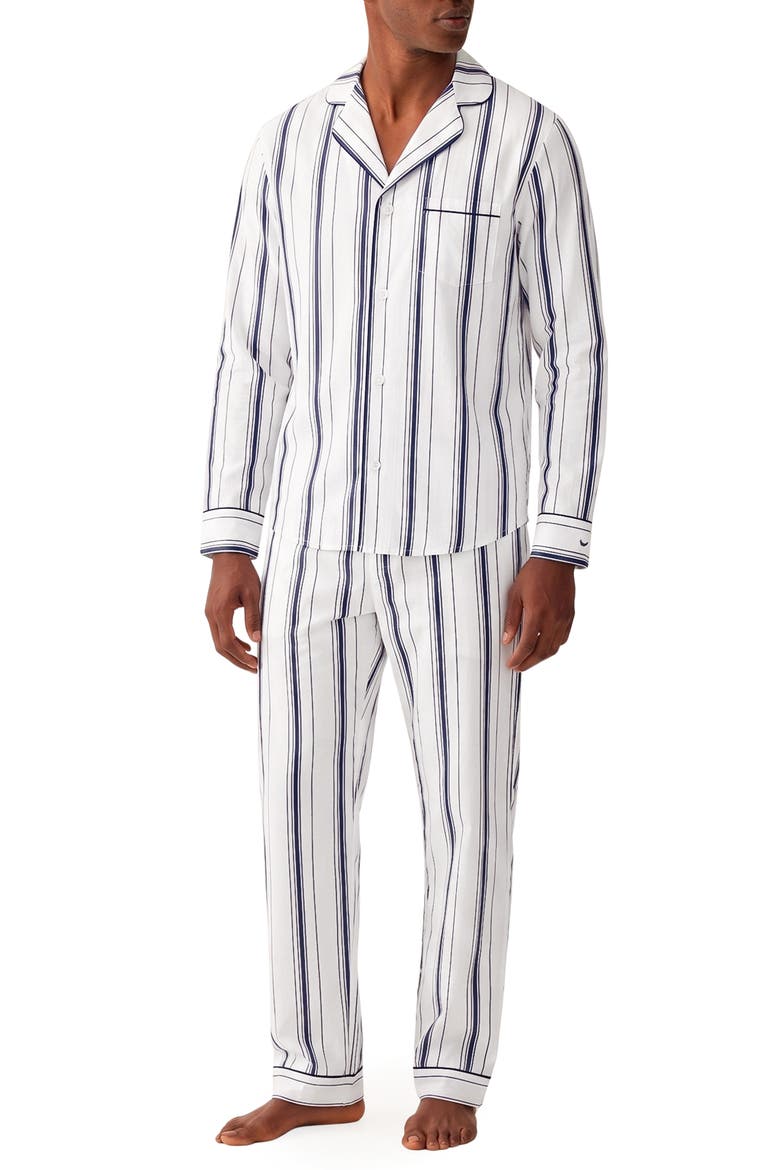 Poplin Pajamas, Alternate, color, NAVY