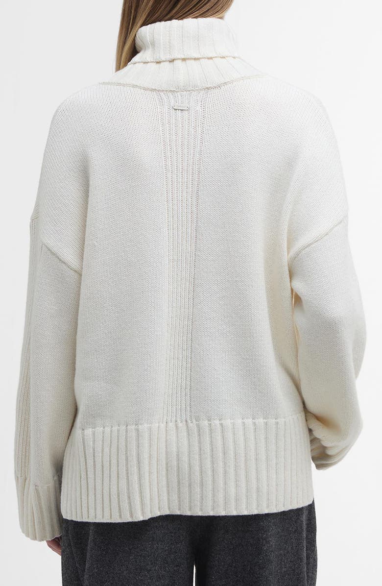 Barbour Josephine Cotton & Wool Blend Sweater, Alternate, color, Cloud