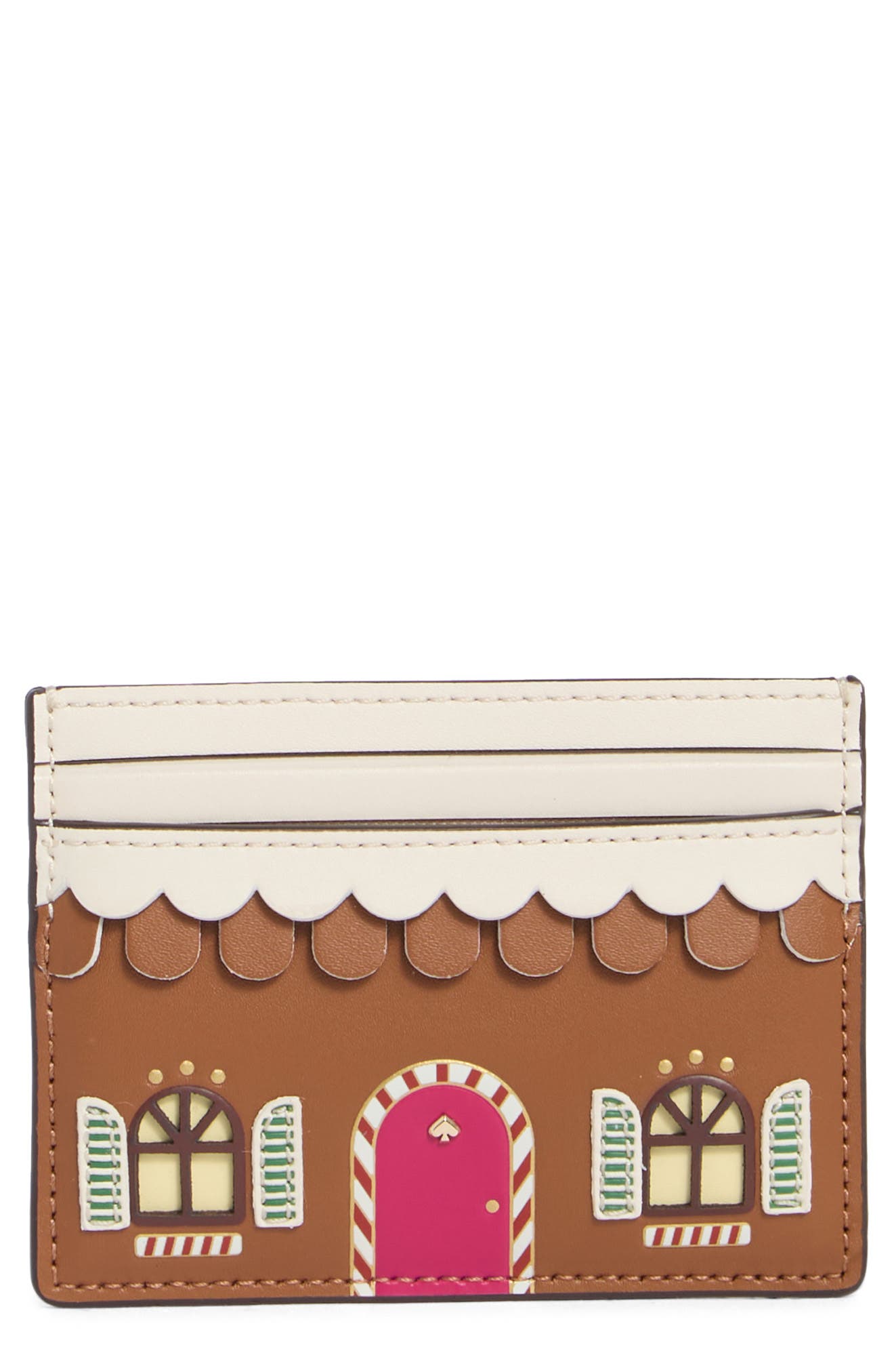 gingerbread house slim card case