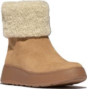 FitFlop F Mode Shearling Collar Zip
