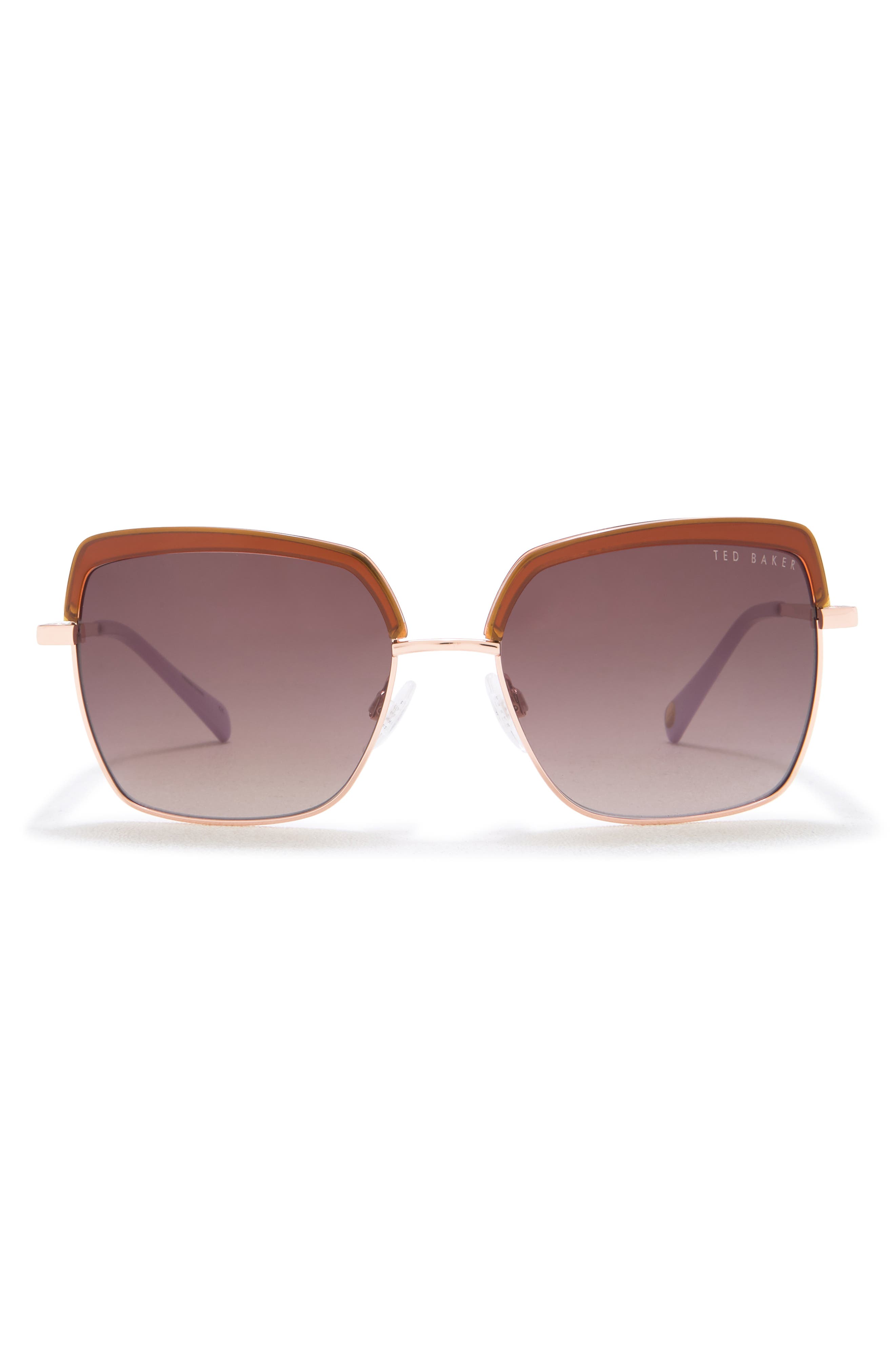 Ted Baker London 55mm Square Sunglasses
