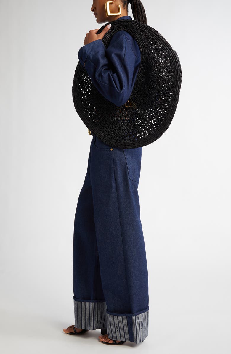 Jacquemus Le Spiaggia Round Bag, Alternate, color,