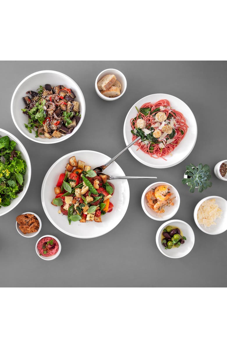 Villeroy & Boch NewMoon Medium Round Vegetable Bowl, Alternate, color, White