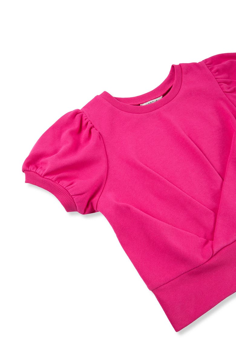 Habitual Kids Kids' Twisted Top & Wide Leg Pants Set, Alternate, color, Dark Pink