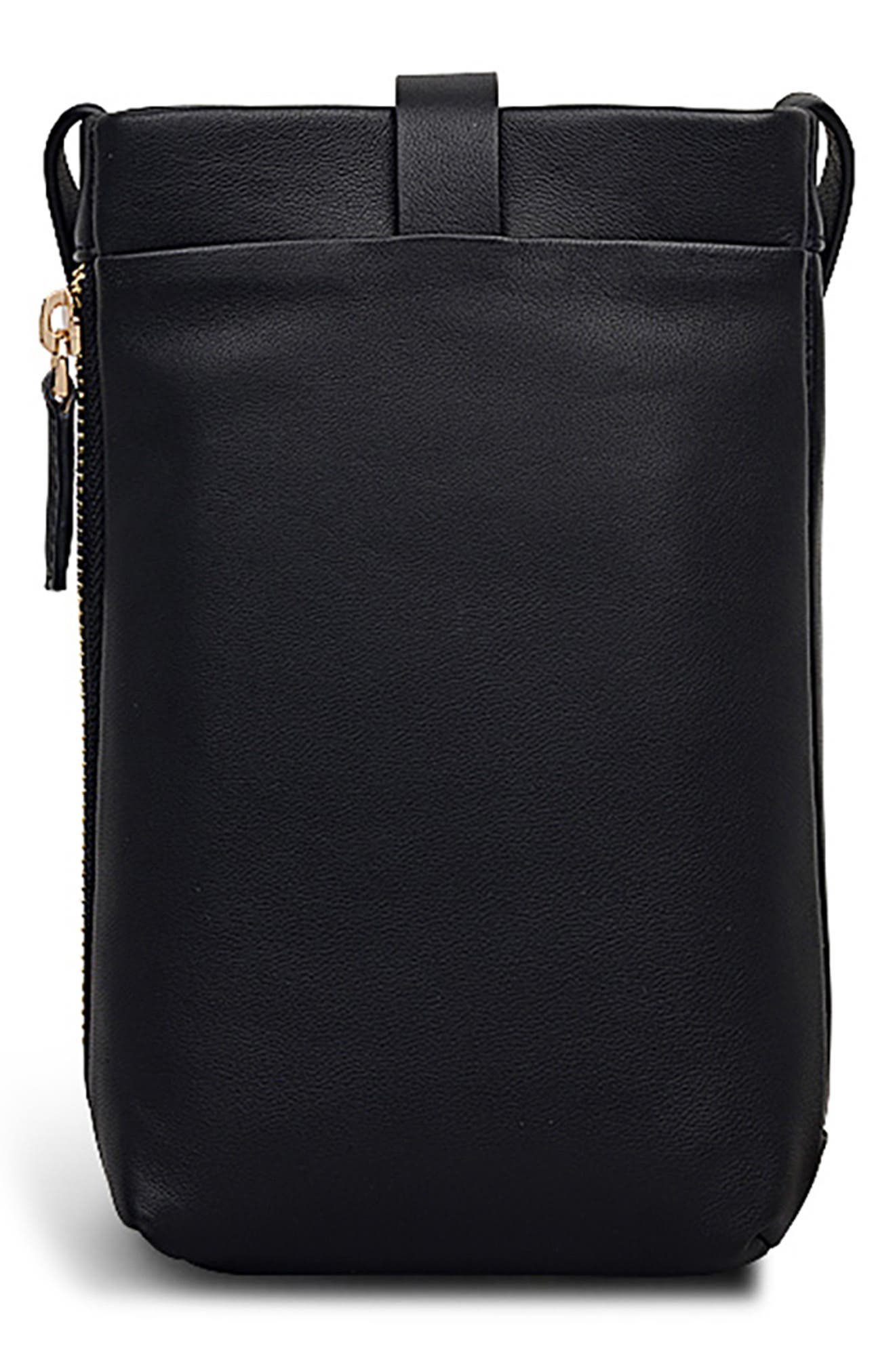 Mallow Street Medium Phone Crossbody Bag, Alternate, color, BLACK