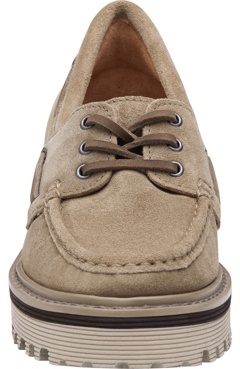 Johnston & Murphy Emmalynn Boat Shoe, Alternate, color, Taupe Suede