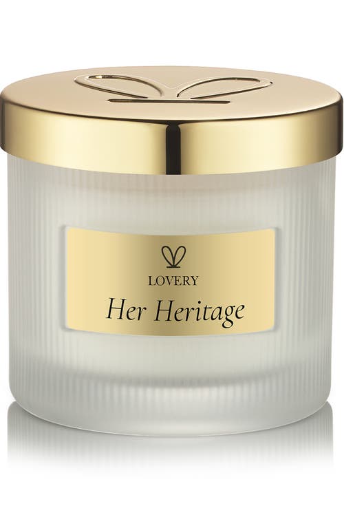 Lovery Her Heritage Luxury Scented Soy Candle In Gold