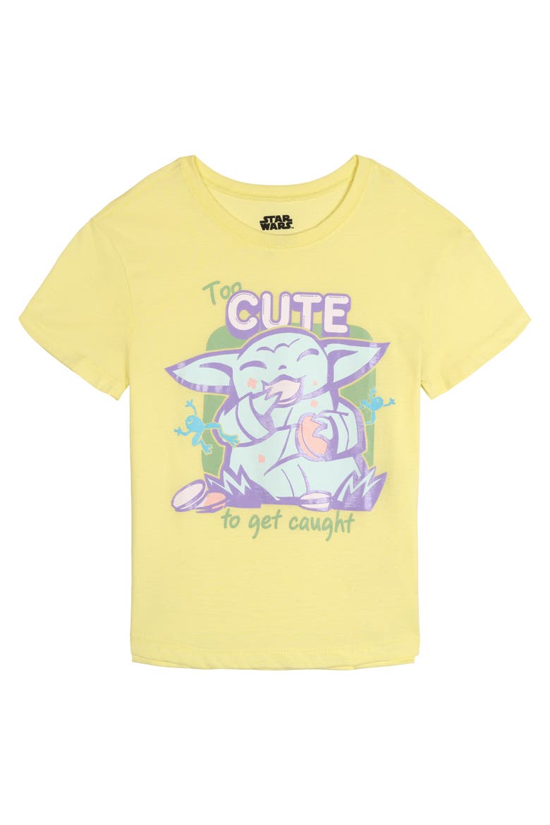 The Mandalorian Grogu 2-Piece Tee and Shorts Set, Alternate, color, Grogu Pastel Yellow