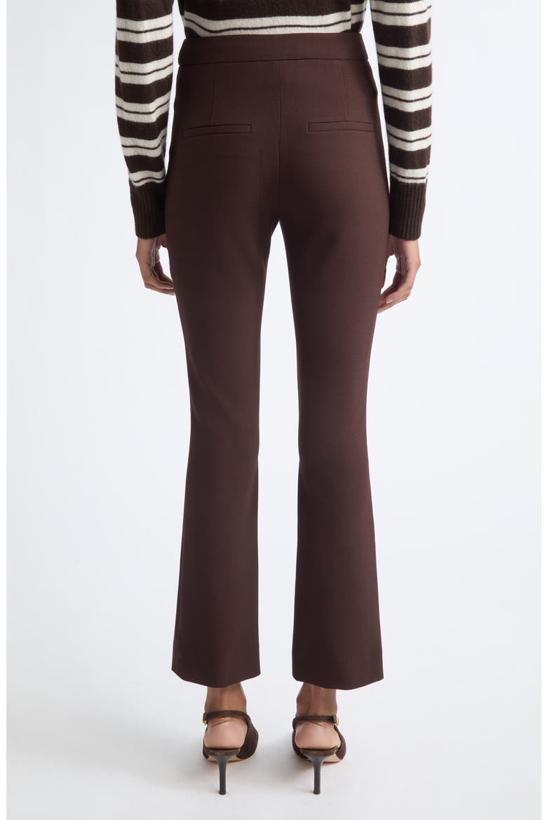 Arte Wool Blend Crop Flare Pants, Alternate, color, ESPRESSO