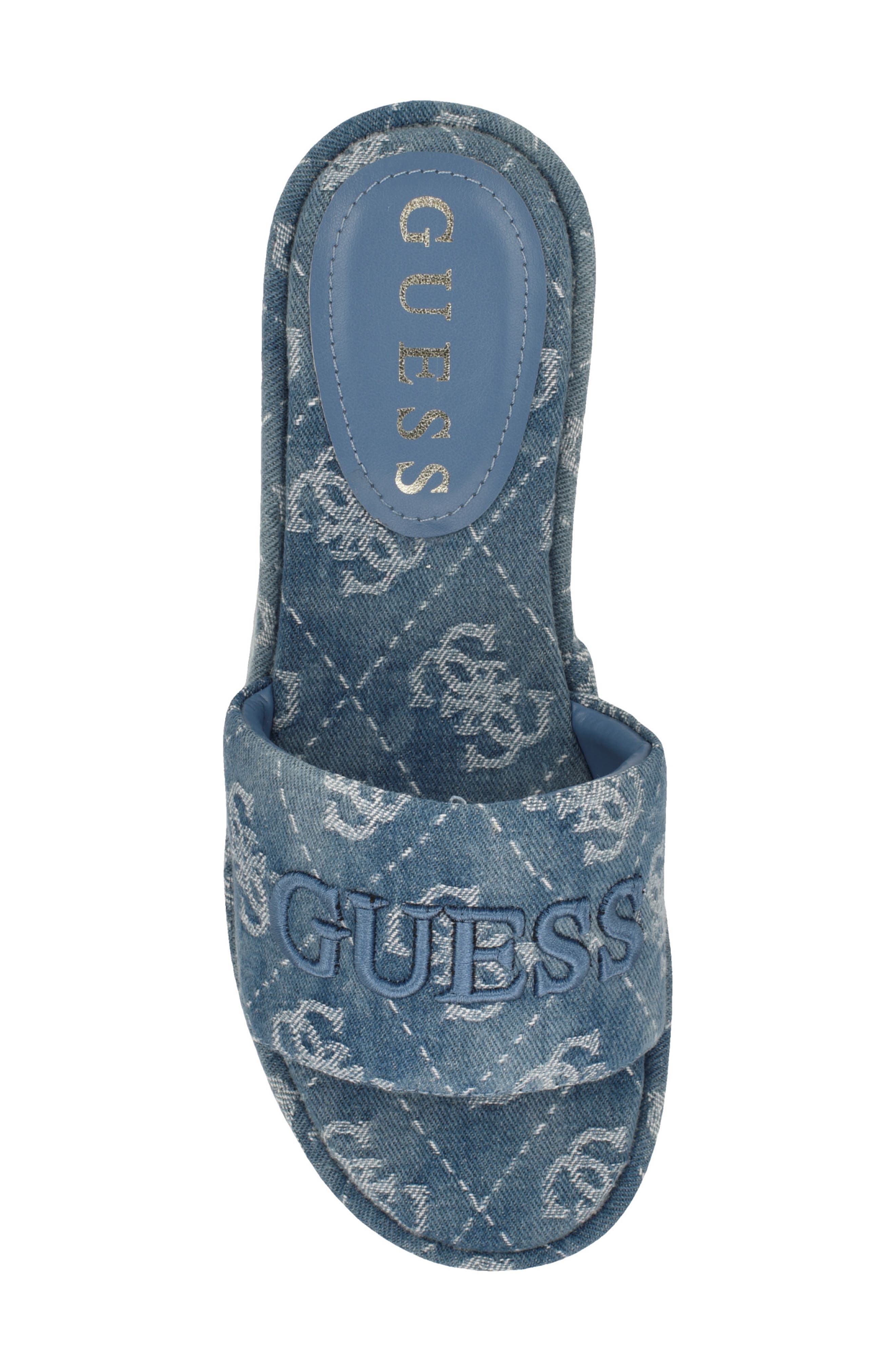 GUESS Bintai 2 Platform Sandal, Alternate, color, Blue