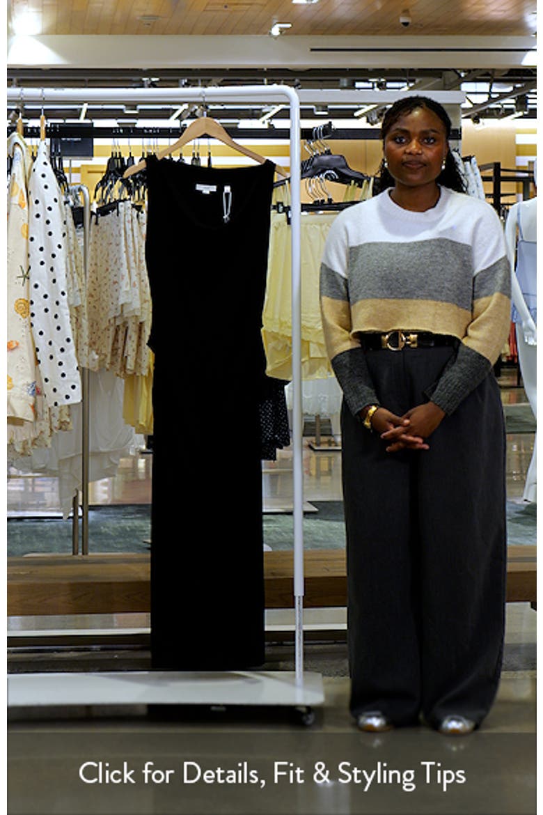 Cowl Neck Matte Jersey Midi Dress video