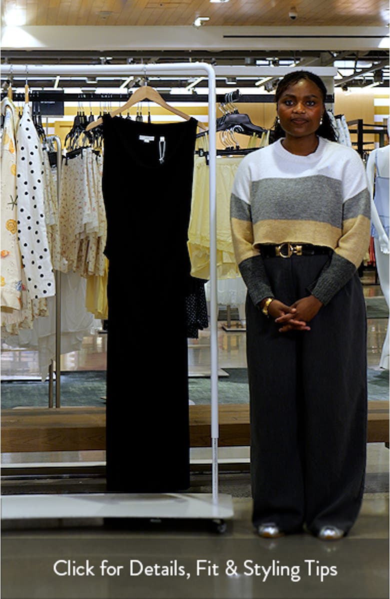 Cowl Neck Matte Jersey Midi Dress, sales video thumbnail